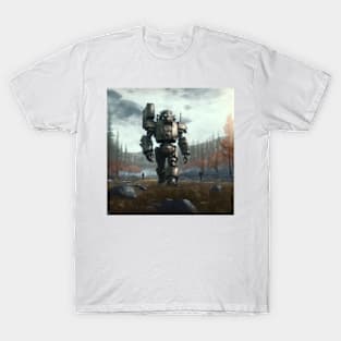 In the wastelands : Big power-armour T-Shirt